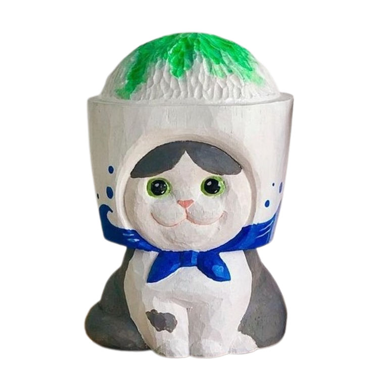 Mint Shaved Ice Tabby Chatora by Matsumaru Kanae (marumaru)