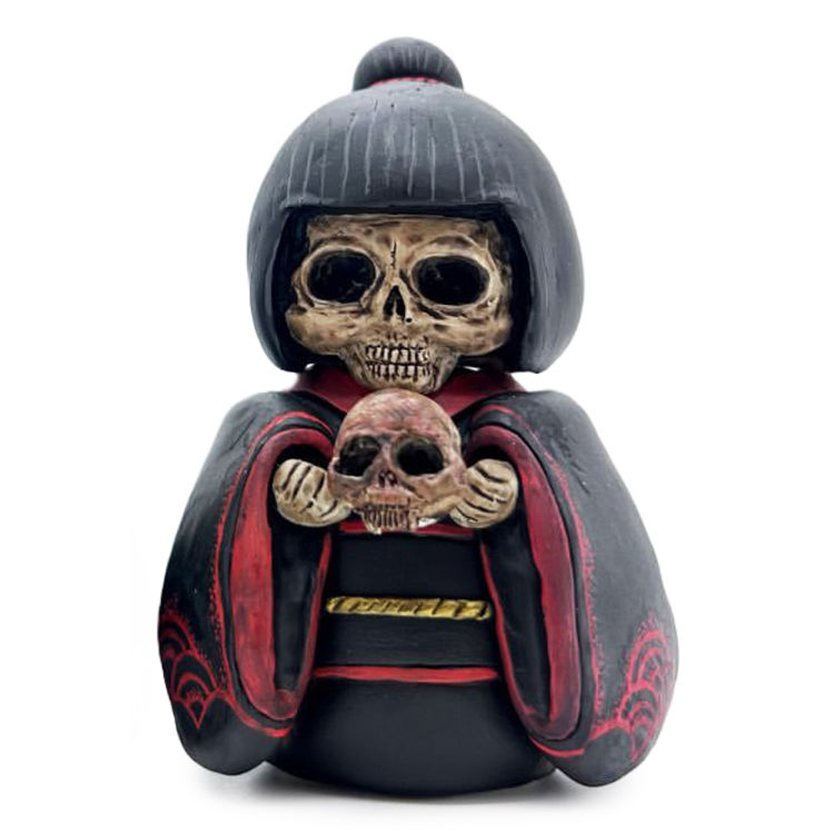 Creeping Geisha Black Red by Sculpty Meow