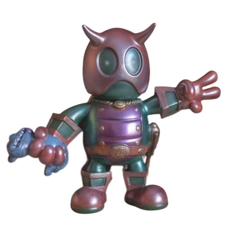 Metallic Green Purple Captain Bpop by Art Fabula