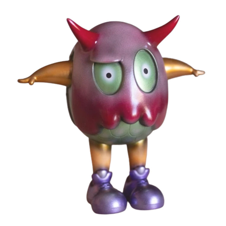 Red Green Purple Eggie by Art Fabula