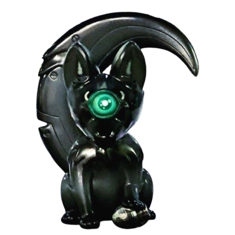 Black Halloween Kama Kitsune by Gilbert Yam