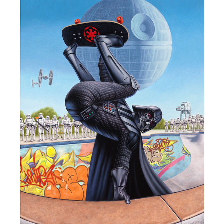 Darth Skater (Paper) by Alex Gross
