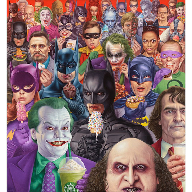 Batmania (Paper) by Alex Gross