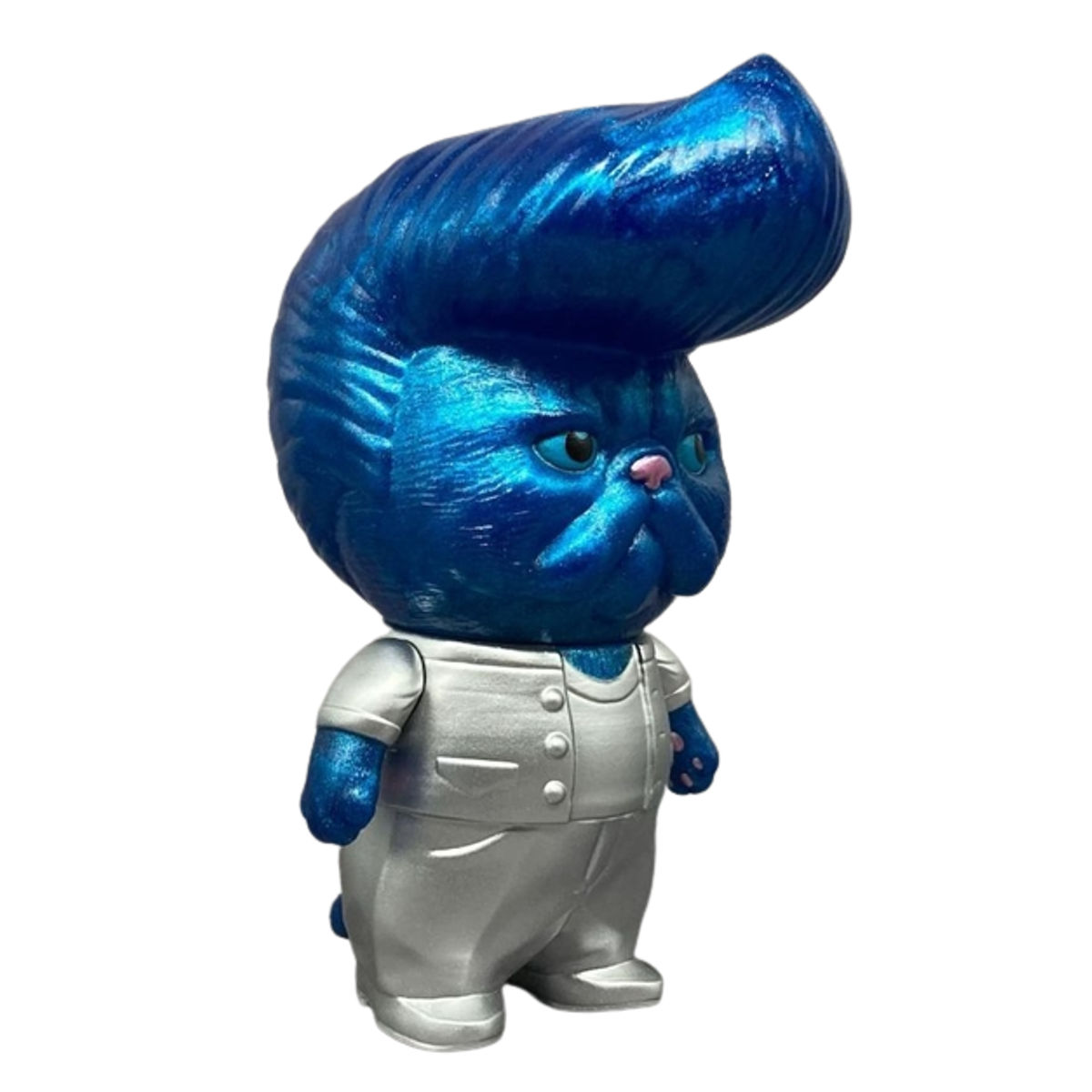 Metallic Blue Silver Anneliese Cat