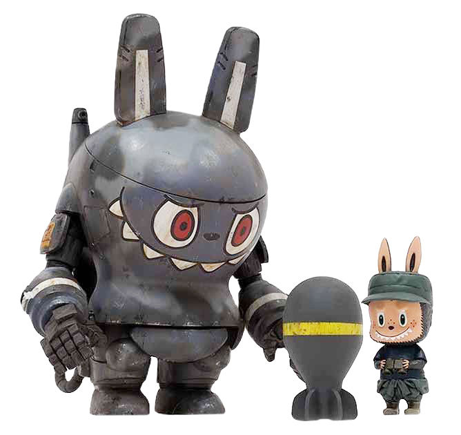 その他 Thunderbolt Labubu Pilot & Mini Zimomo Maschinen Krieger S.A.F.S. Thunderbolt with mini Labubu