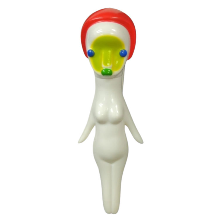 White Yellow Red Vinyl Doll by Izumi Kato