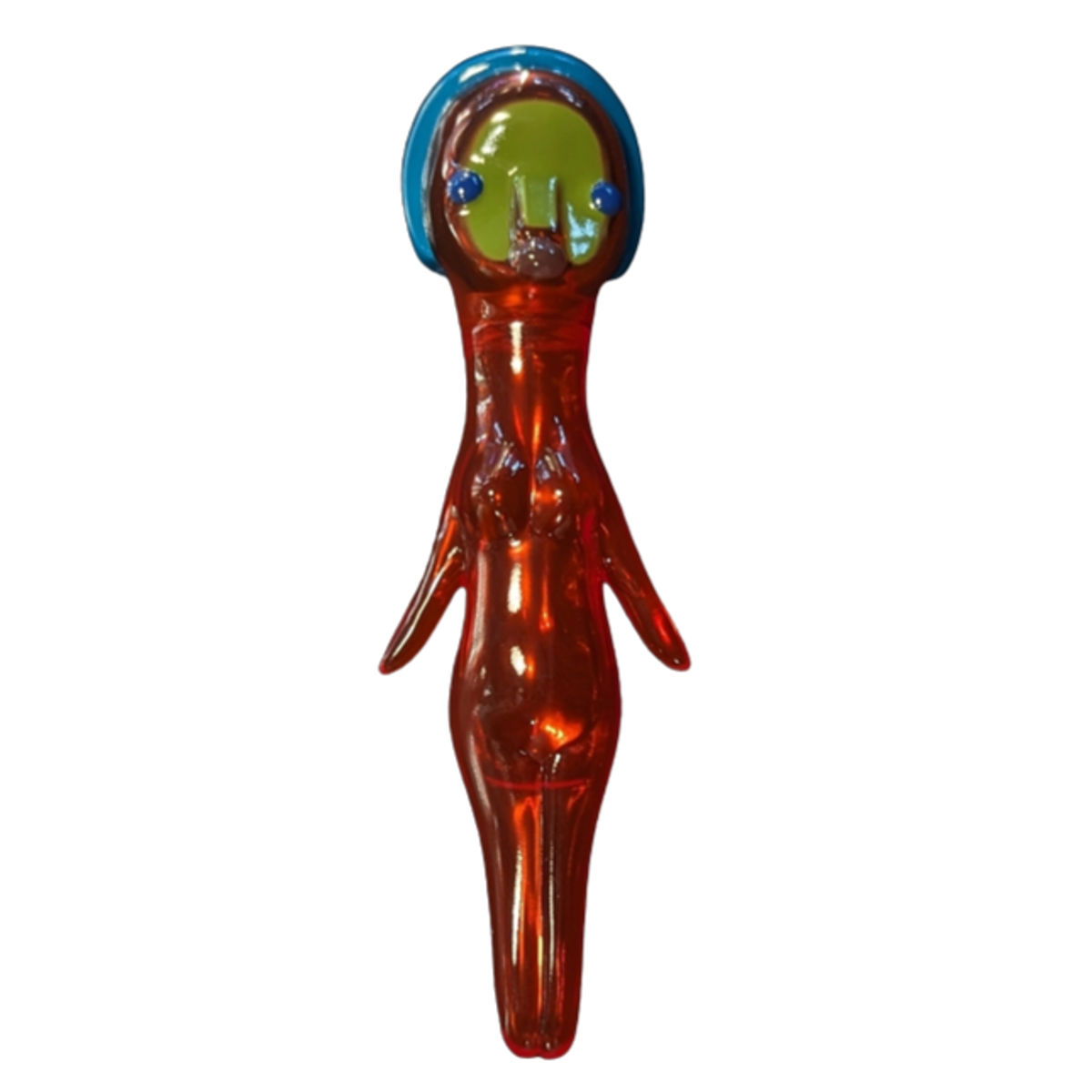 Clear Red Vinyl Doll