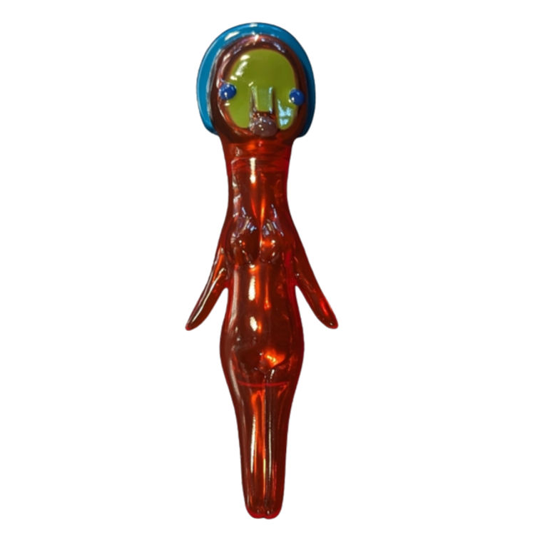 Clear Red Vinyl Doll by Izumi Kato