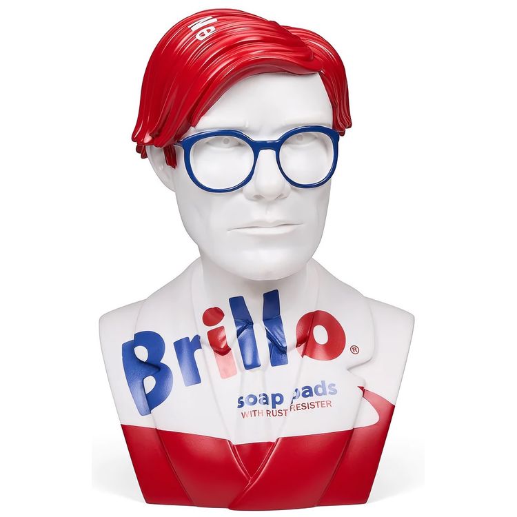 White Brillo Andy Warhol Bust by Andy Warhol