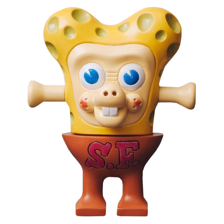 Space Friends Yellow Orange Cheese Man by Knuckle (Little Chop Design)