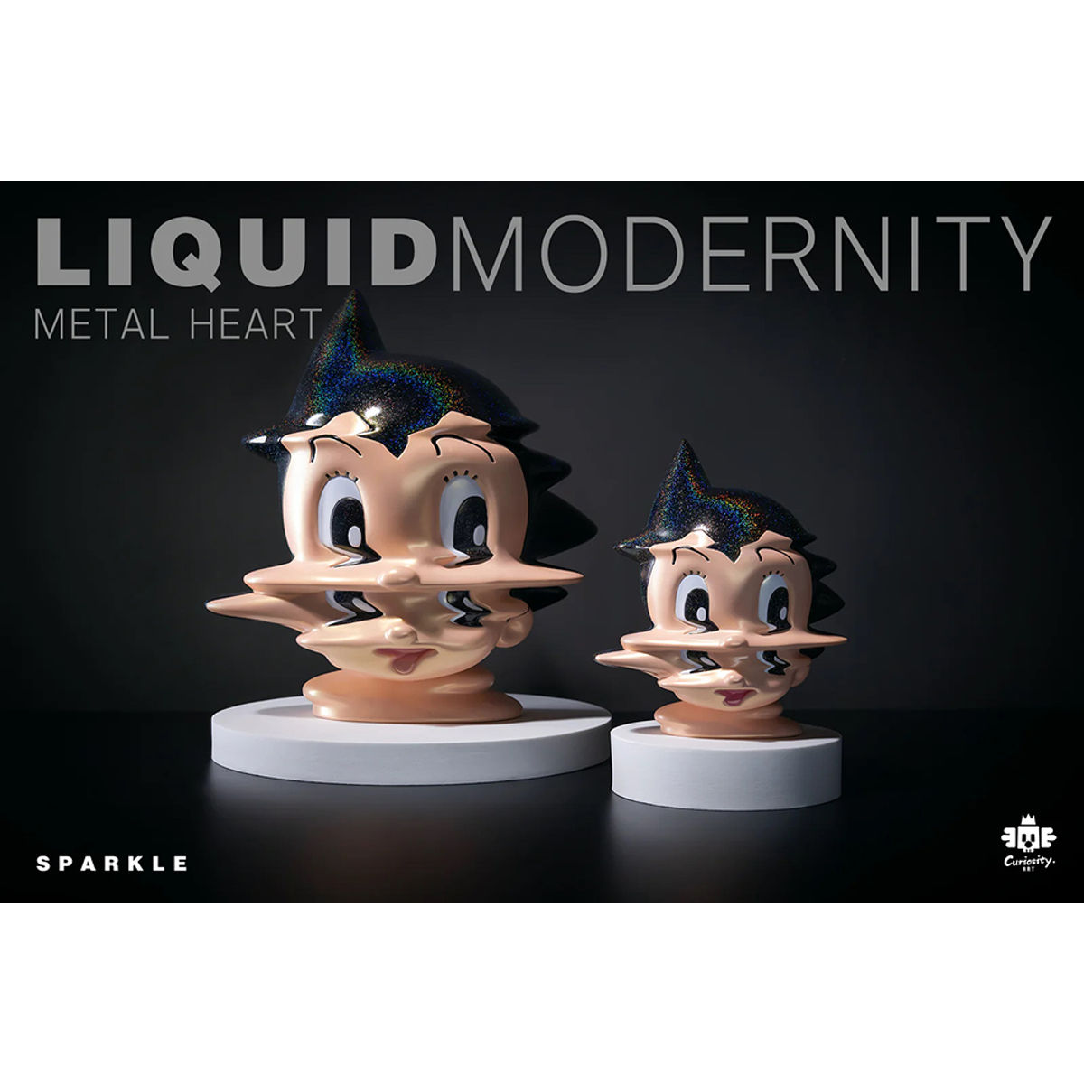 Liquid Modernity Metal Heart Sparkle (Small)