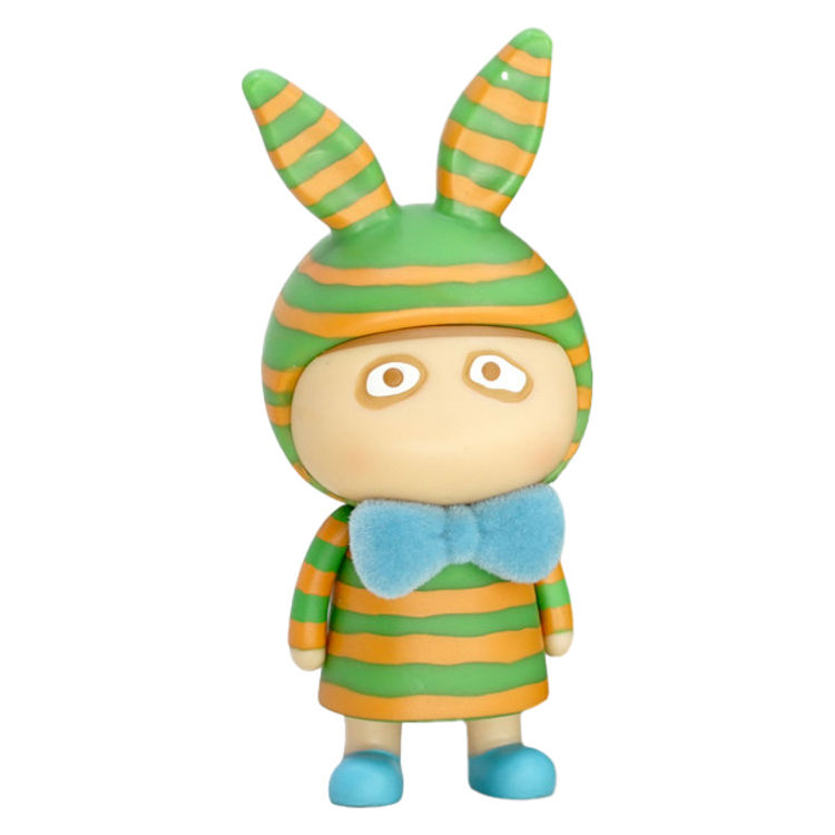 A Boy Sit Down Comedian Orange Stripes by B.Wing