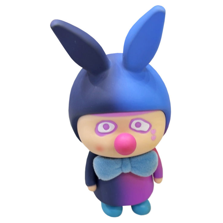A Boy Sit Down Comedian Purple Blue by B.Wing