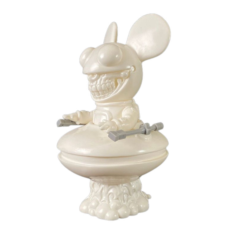 White Deadmau5 Grin by Ron English