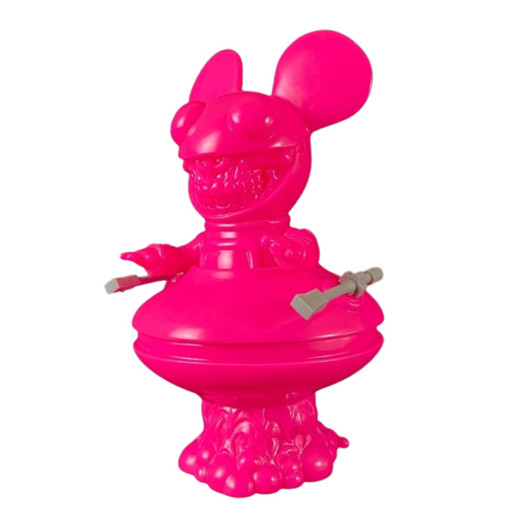 Hot Pink Deadmau5 Grin by Ron English
