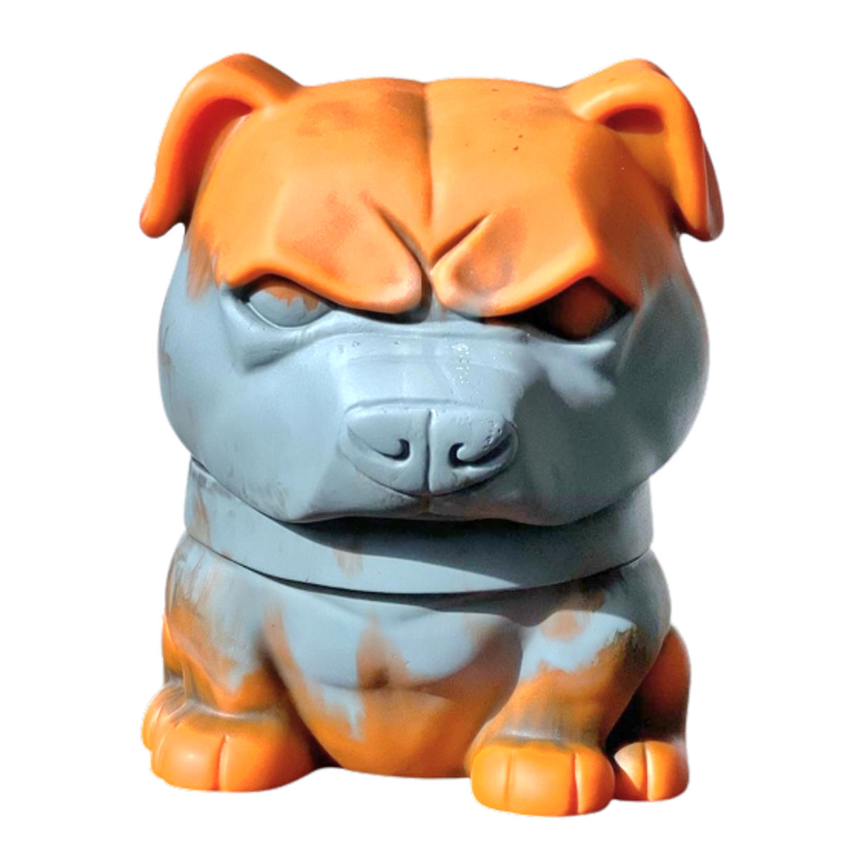 Orange Blue Marble Party Color Danger Dog
