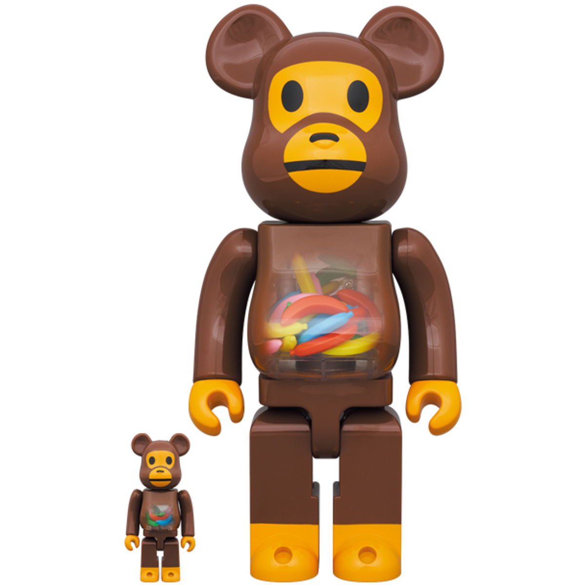 100% + 400% Baby Milo & Banana BAPE Be@rbrick (Set)