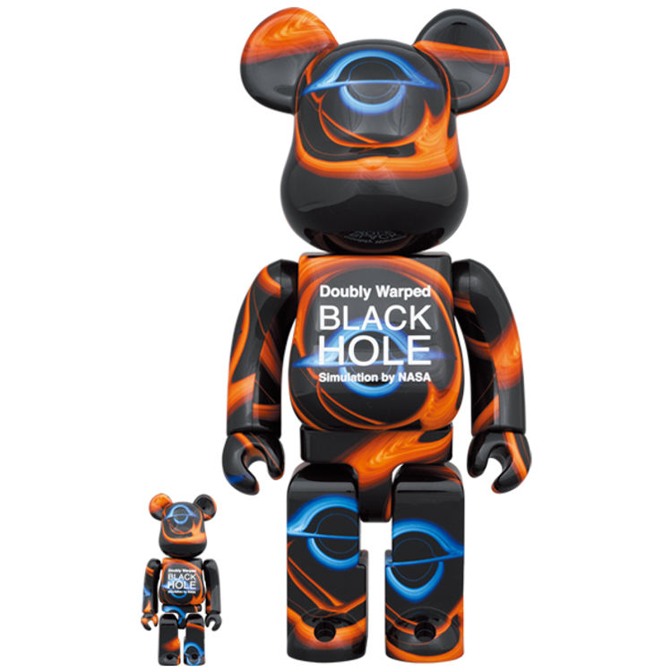 100% + 400% Doubly Warped Black Hole Be@rbrick (Set) by NASA