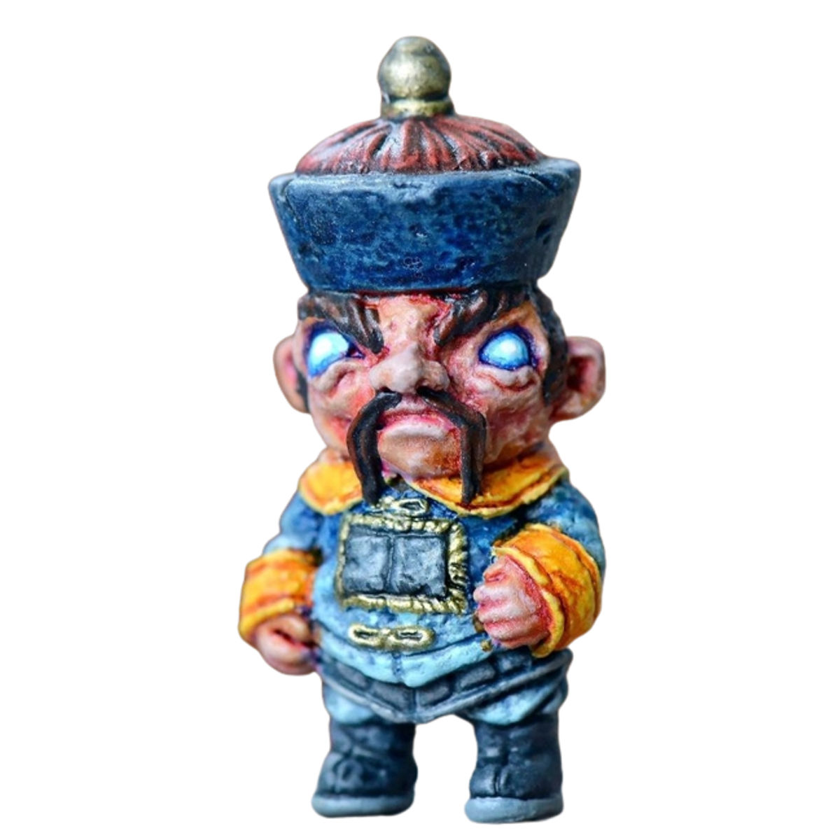 Blue Micro Fu Manchu