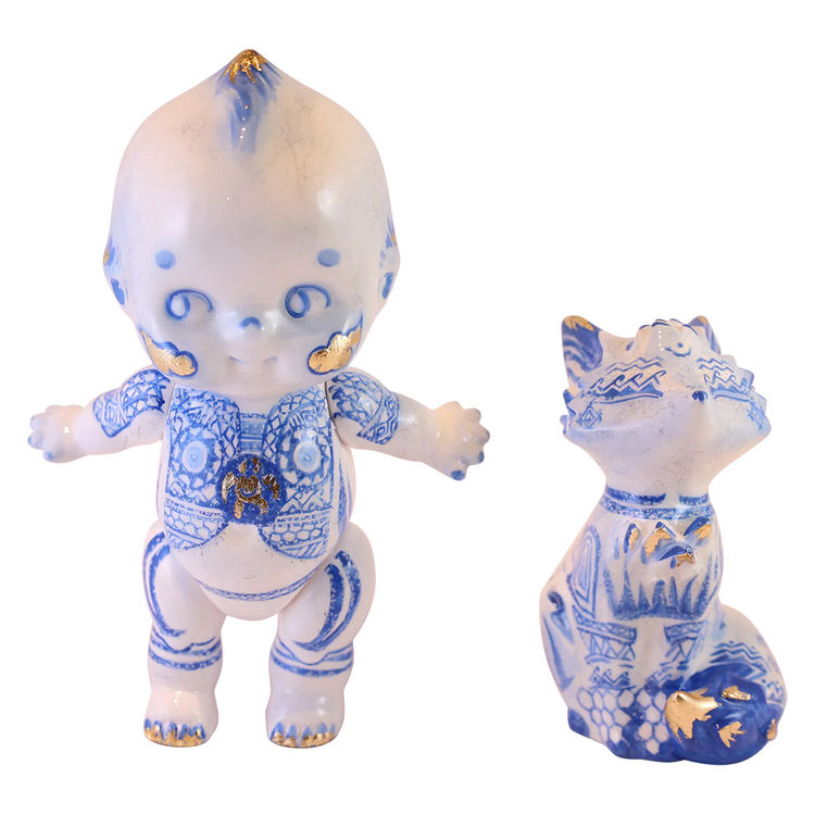 Boy and Fox by Lovecats Collectibles