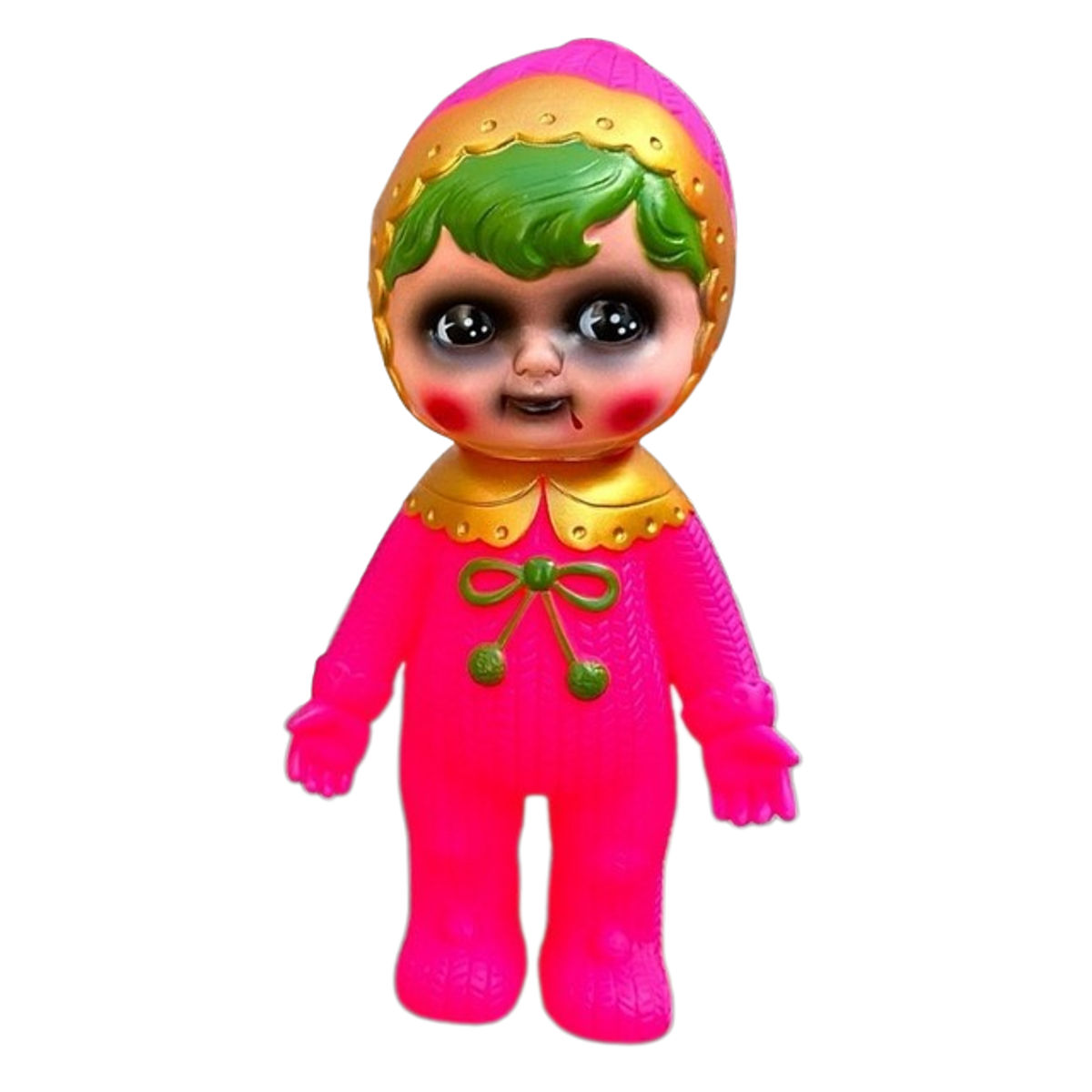 Flouro Pink Pom Pom Charmy Chan