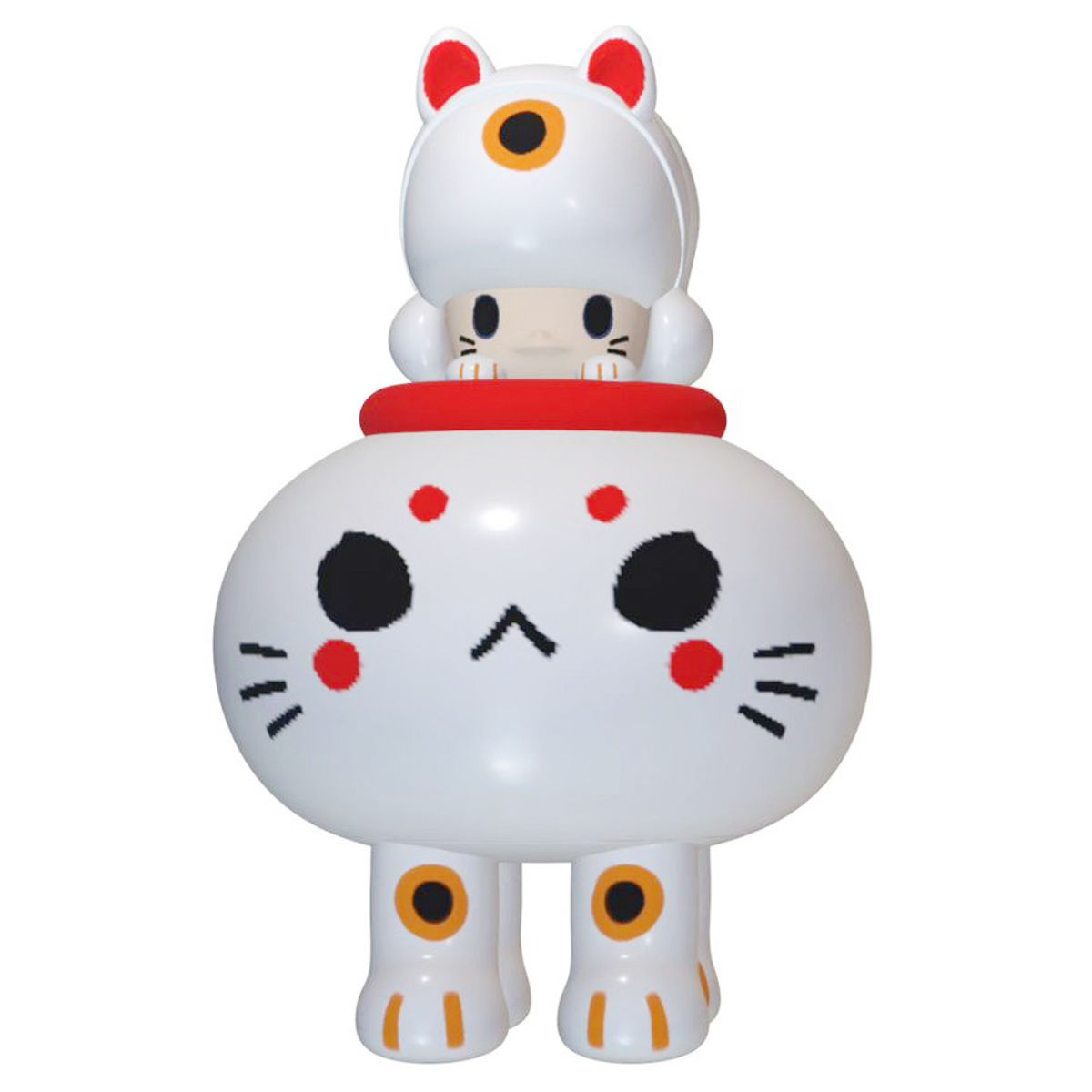 Mini Miwu & Jelly dino ManekiNeko White