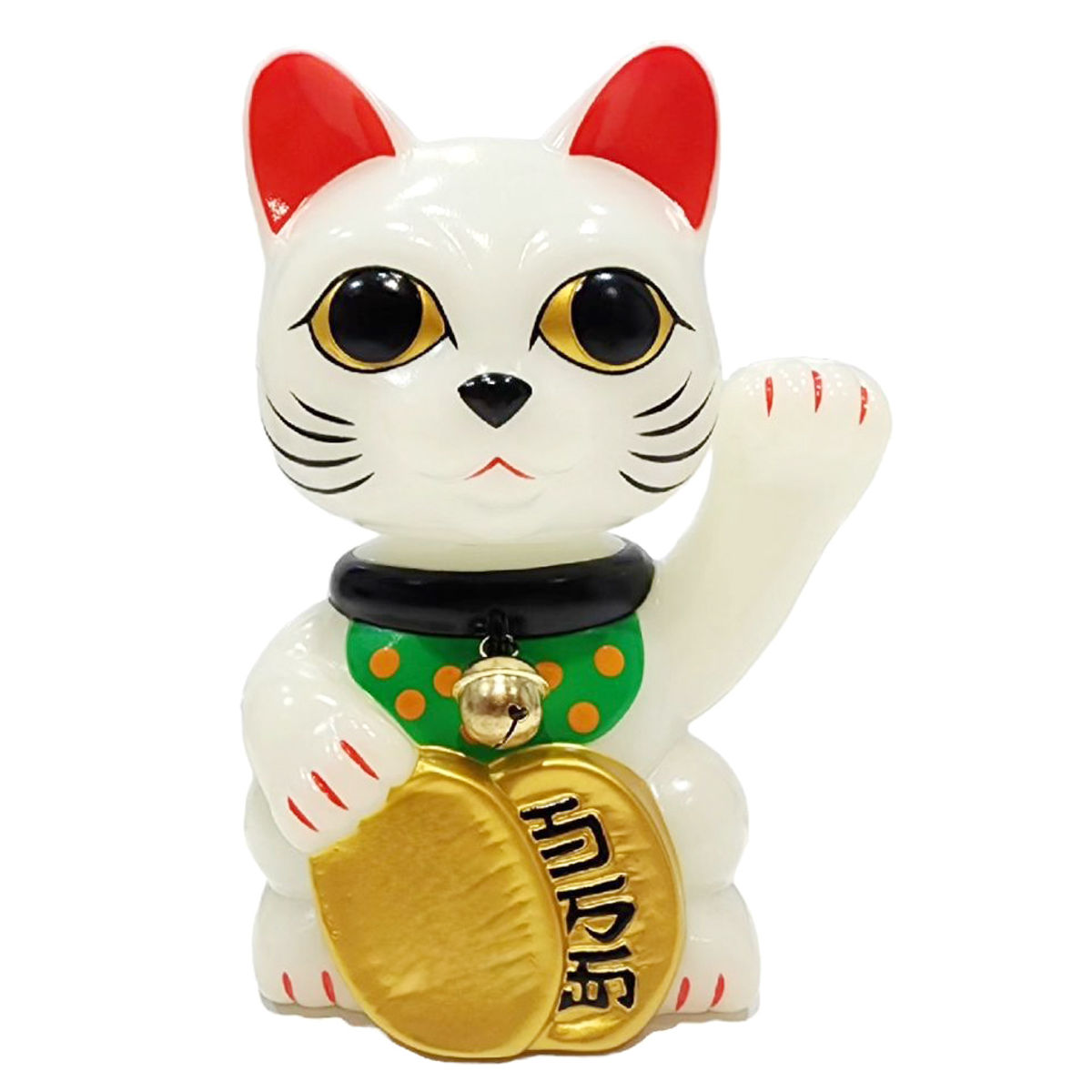 Bobbling Head Lucky Cat Full Color GID