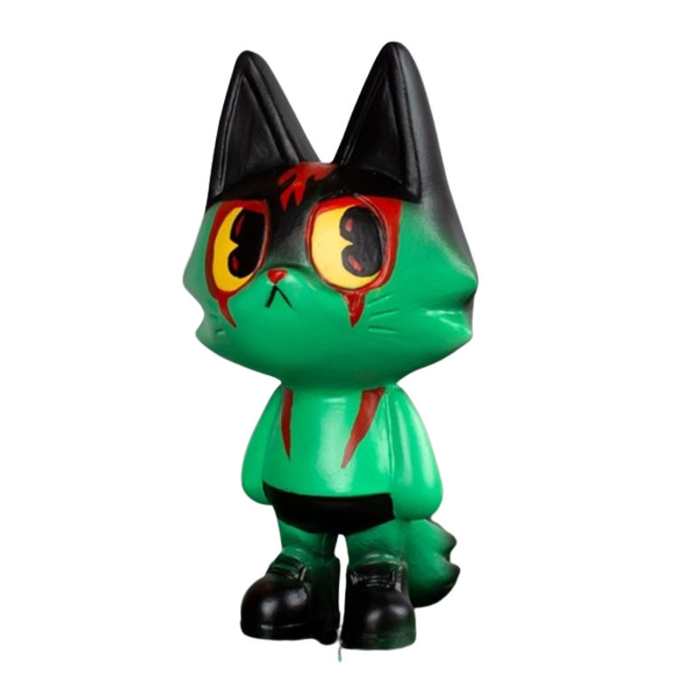 Devil Cat Yokai Forest Wananeko by Cristina Ravenna