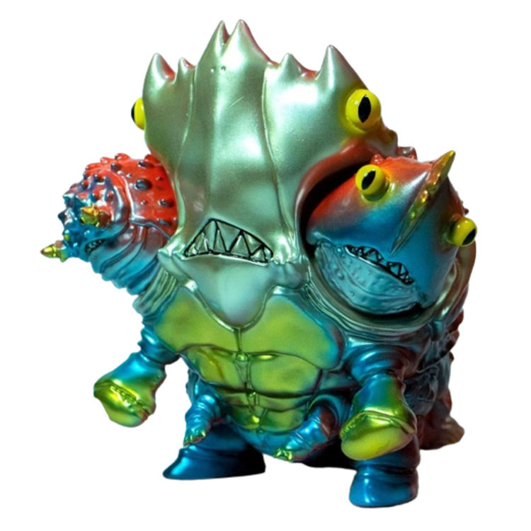 Metallic ThreeHead Kaiju by Tekxtoys (T Jia Ying)