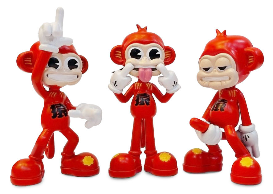 Crazy Monkeys - Monkeying Around Daruma Set created by Labmonkeys