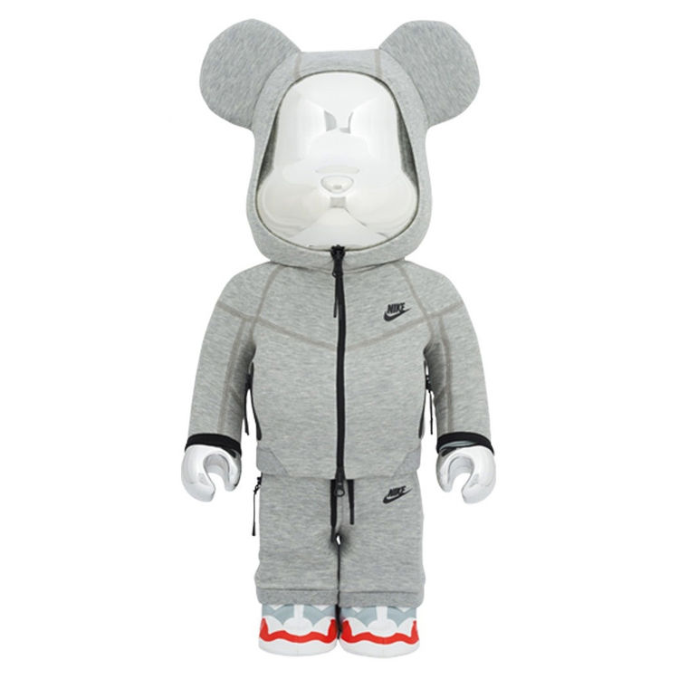 1000% Nike Tech Fleece N98 Bear Brick by Medicom