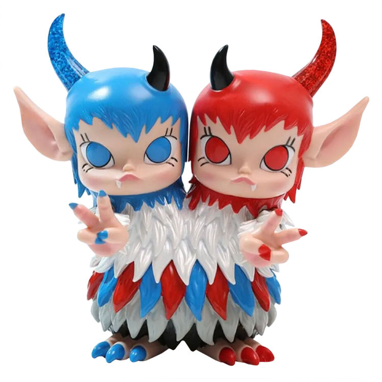 2 Headed Molly Red White & Blue by Kenny Wong