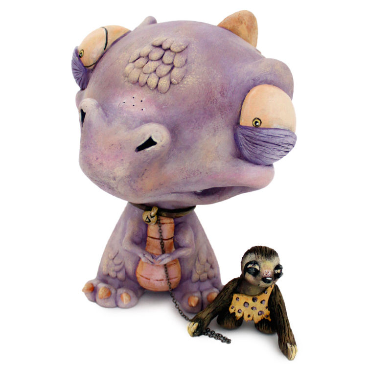 Dorkosaurus "Dorko" Rex and Neandersloth by One Eyed Girl (Kasey Tararuj)