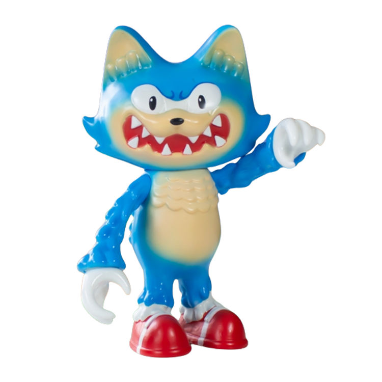 Blue Hedgehog Wananeko by Stickup Monsters (Javier Jiménez)
