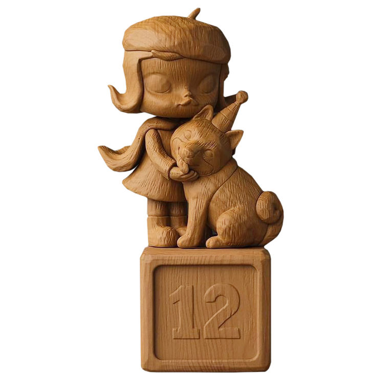 Molly With You For 12 Years Wooden by Kenny Wong