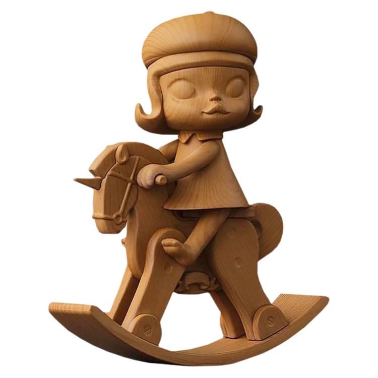 Molly & Unicorn Wooden by Kenny Wong