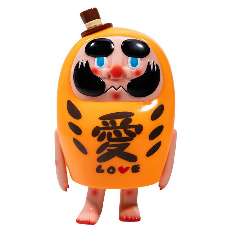 Orange “Love” Daruman by Kohei Ogawa