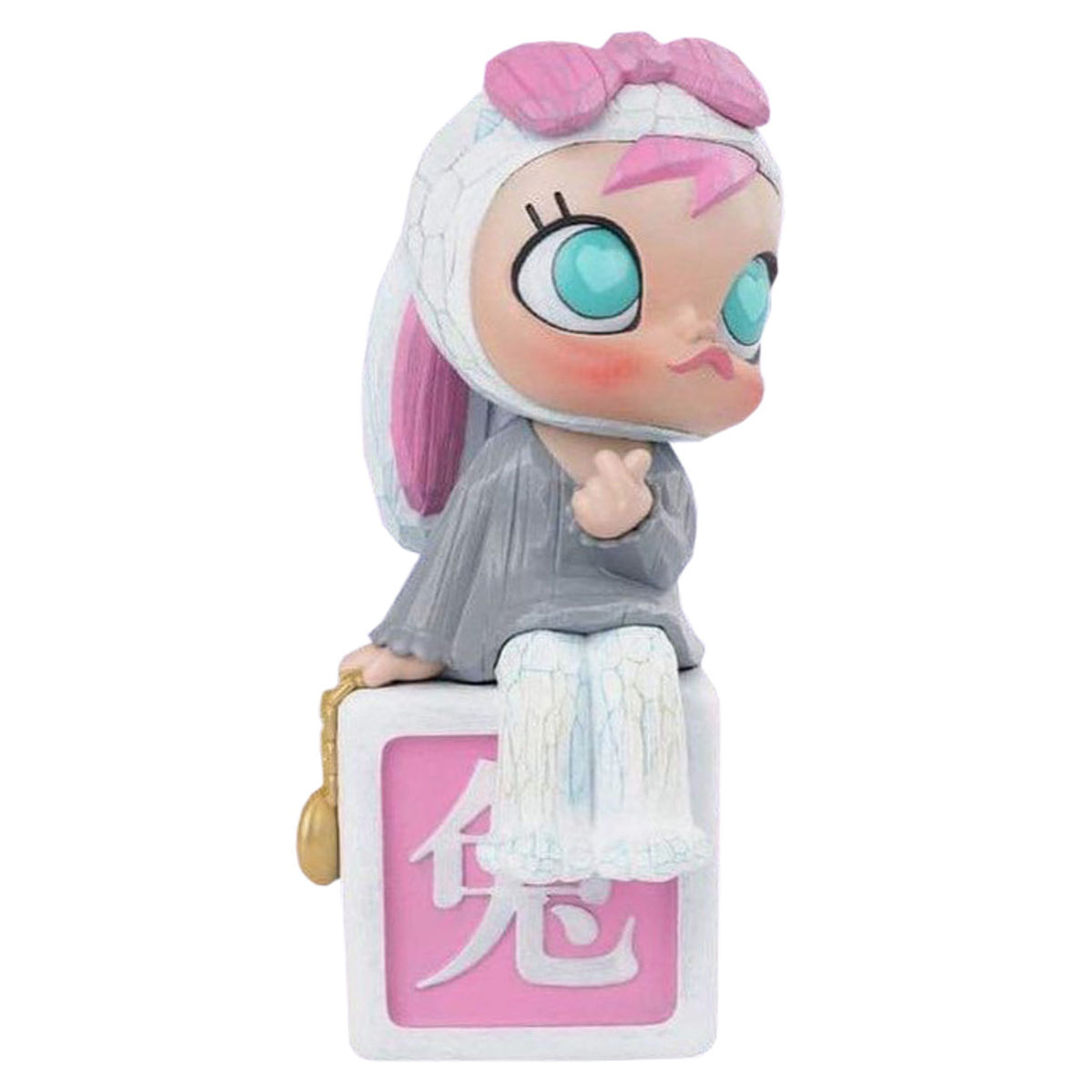 MOLLY 17th Anniversary Statue - Pink Moon Rabbit