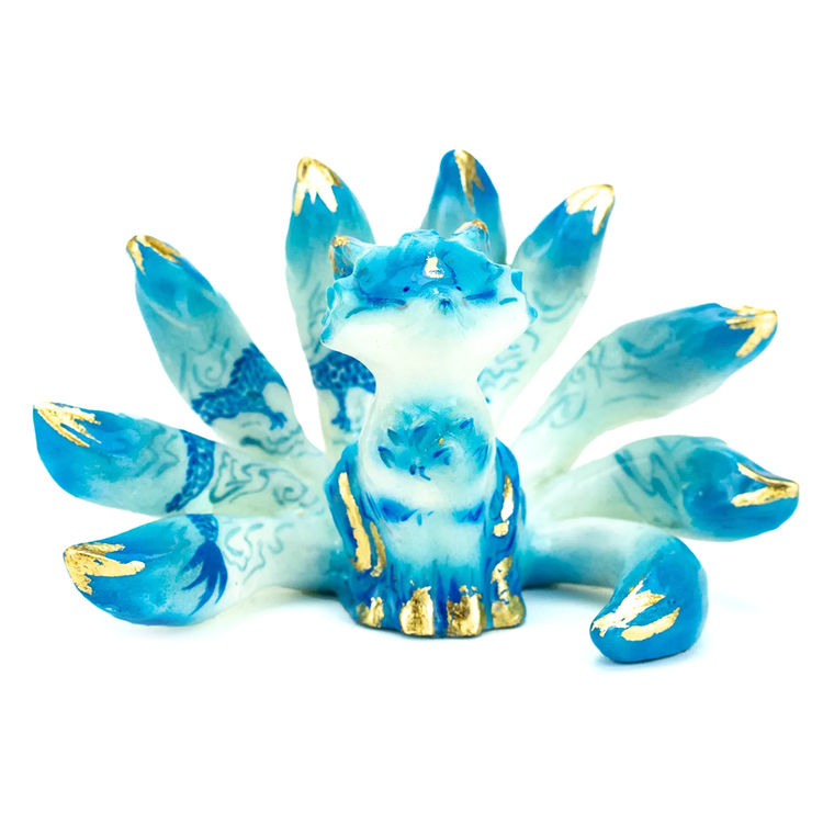 B – Blue Dragon Kyubi by Lovecats Collectibles