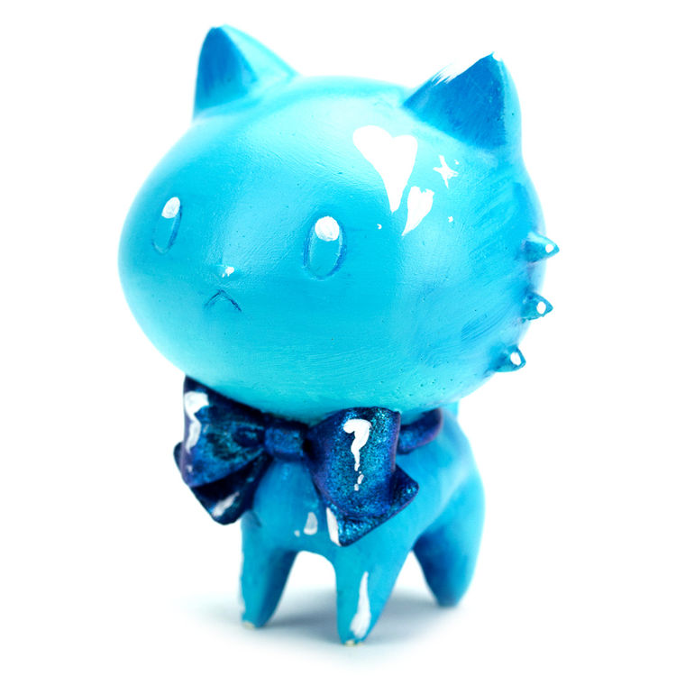 B – Blue Raspberry Bubblegum Kitty by M. Victoria Robado