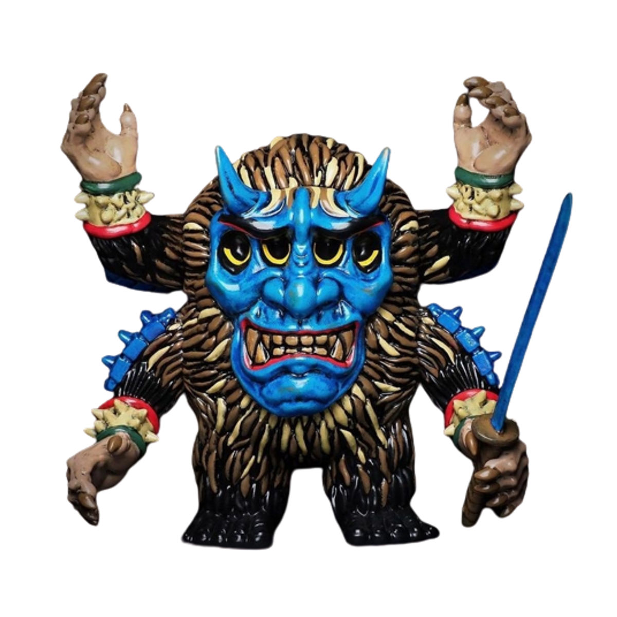 Cyan Raw Ghost Demon Monster