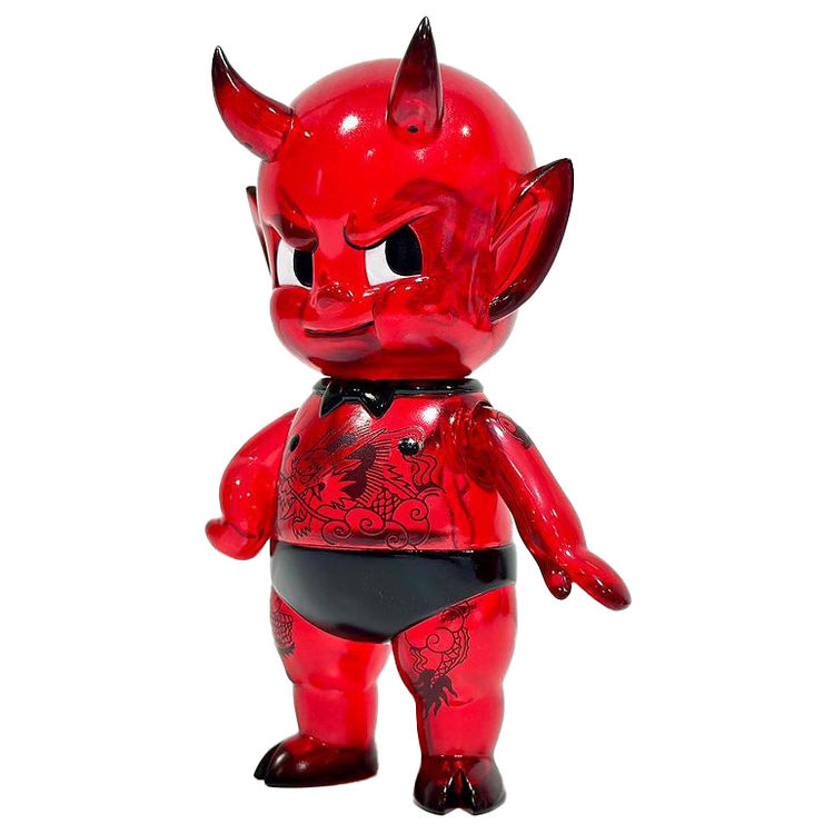 Devil Boy Tattoo Red Transparent by Noise Lee