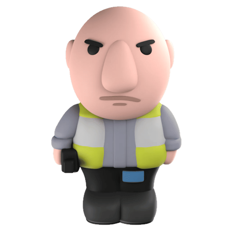 Angry Car Park Assitant by Ren Gill