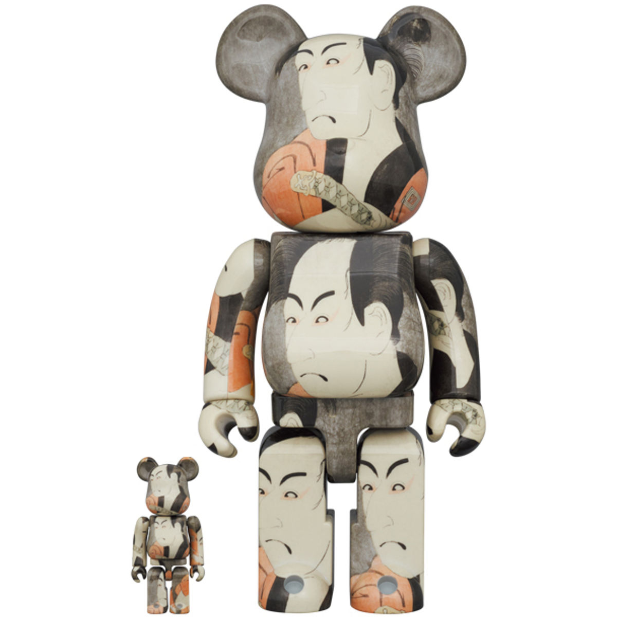 100% + 400% Nakura Ippei from Ichikawa Mengakuzo Bearbrick (Set)