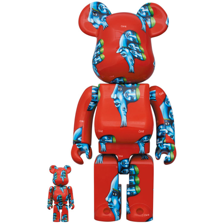 100% + 400% Kukkil Bearbrick by Yoshimoto Kogyo