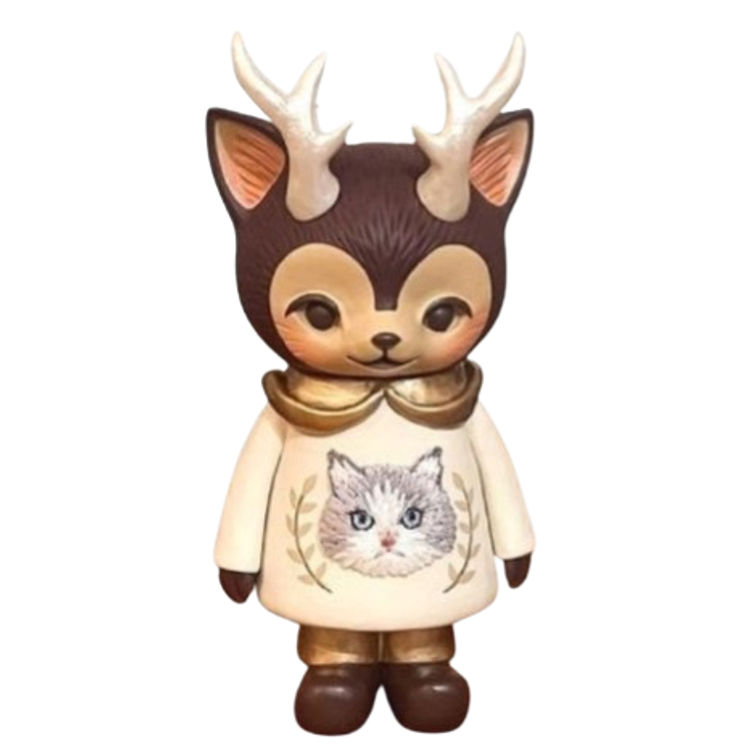 Cat Jacket Morris the Cat with Antlers by Hinatique (Kaori Hinata)